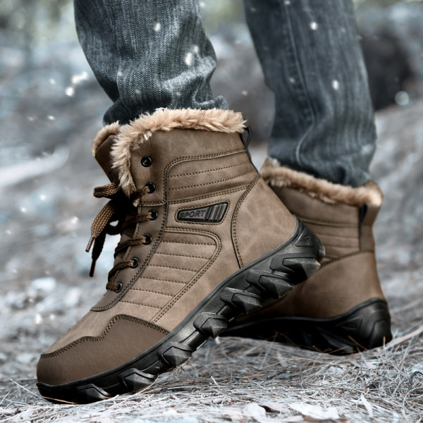 Téli férfi csizma pehely béléssel