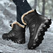 Водоустойчиви мъжки боти от еко кожа с подплата