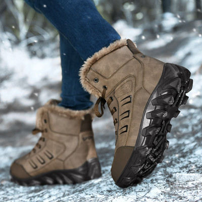 Водоустойчиви мъжки боти от еко кожа с подплата