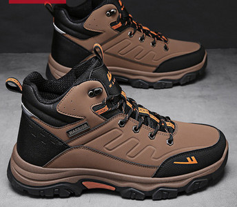 Ūdensizturīgi eko ādas pārgājienu zābaki ar šņorēm