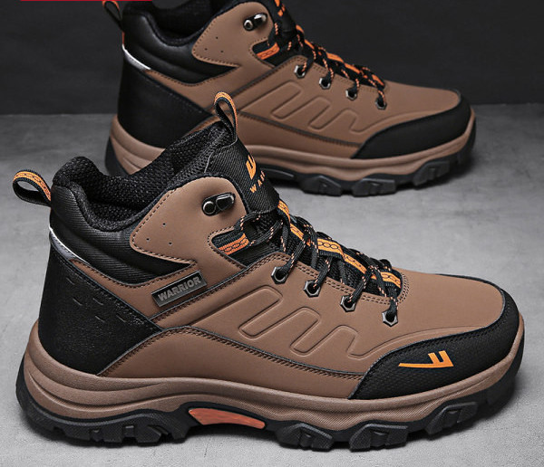 Ūdensizturīgi eko ādas pārgājienu zābaki ar šņorēm