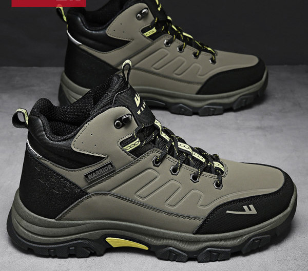 Ūdensizturīgi eko ādas pārgājienu zābaki ar šņorēm