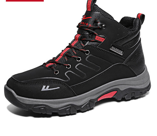 Ανδρικά χειμερινά παπούτσια με κορδόνια από οικολογικό δέρμα