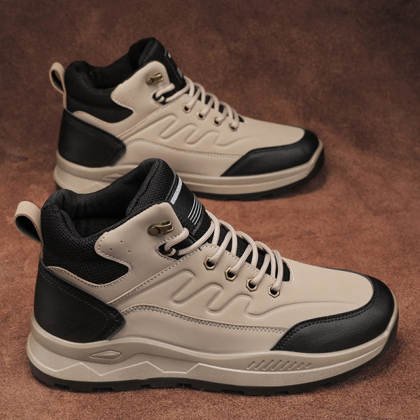 Jauna modeļa augsti šņorējami pārgājienu zābaki vīriešiem