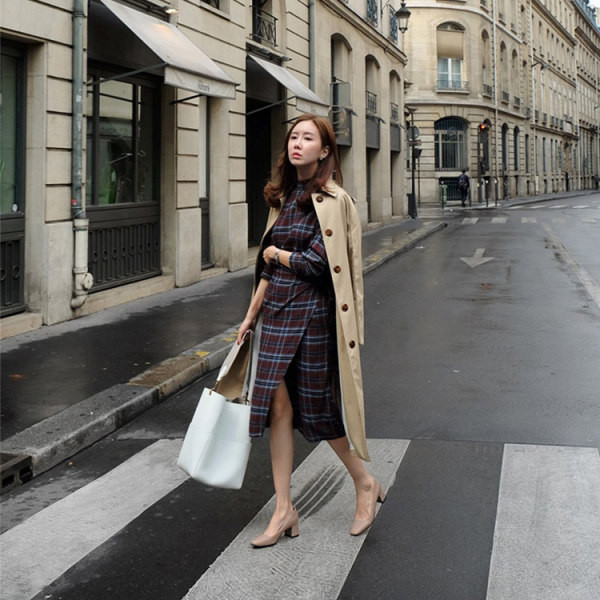 Γυναικεία παπούτσια από οικολογικό δέρμα με ψηλό τετράγωνο τακούνι