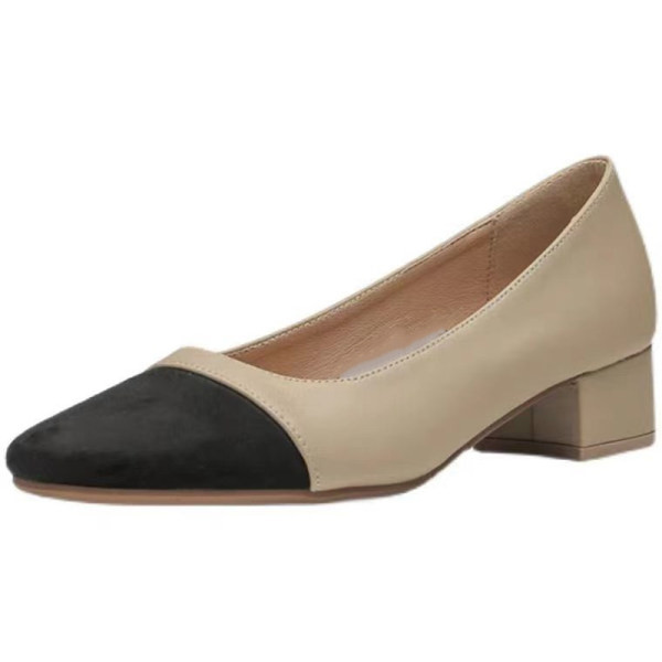 Sieviešu ikdienas apavi no eko ādas ar papēdi