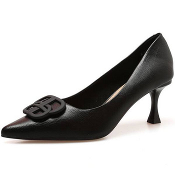 Елегантни дамски заострени обувки с висок 6см ток