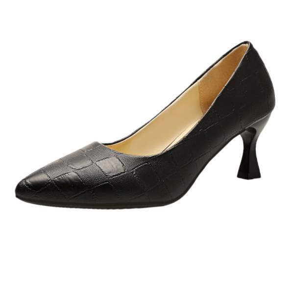 Tīra modeļa ādas apavi ar augstu plānu papēdi 6cm