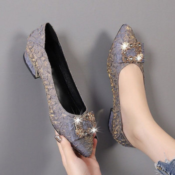 Елегантни дамски обувки - с камъни