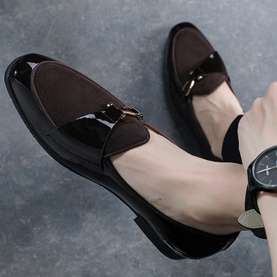 Мъжки официални обувки с метална декорация