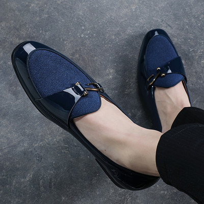 Мъжки официални обувки с метална декорация