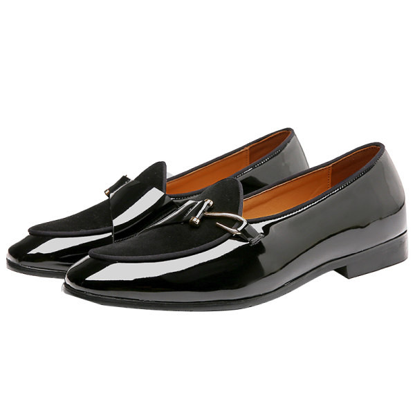 Мъжки официални обувки с метална декорация