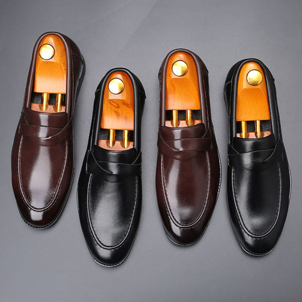 Muške cipele od eko kože - crne i smeđe