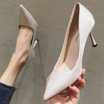 Дамски елегантни обувки- с висок ток