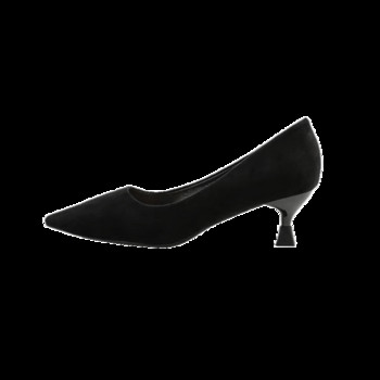 Дамски обувки с висок ток от еко велур