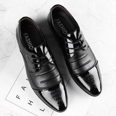 Νέο μοντέλο μυτερά ανδρικά παπούτσια με κορδόνια