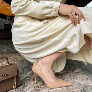 Γυναικεία κομψά ψηλοτάκουνα παπούτσια από οικολογικό δέρμα
