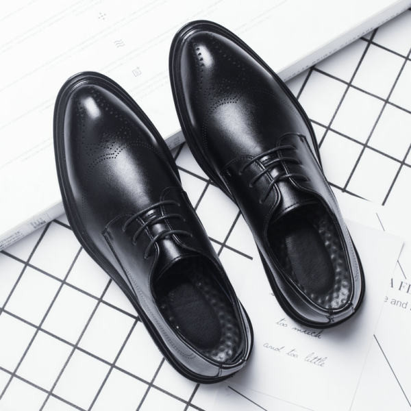 Vīriešu eko ādas apavi - divās krāsās