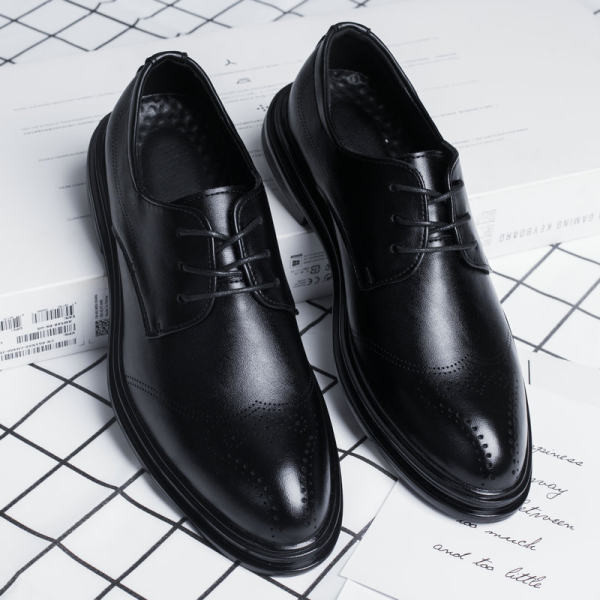 Vīriešu eko ādas apavi - divās krāsās