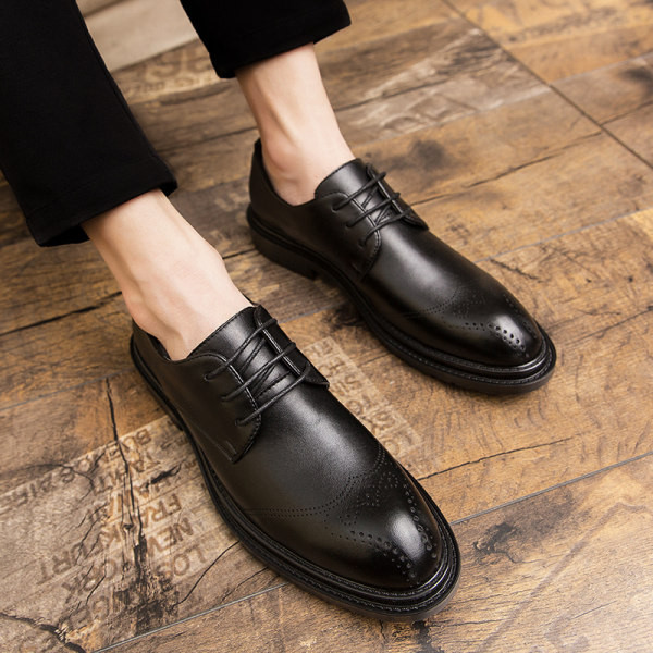 Vīriešu eko ādas apavi - divās krāsās