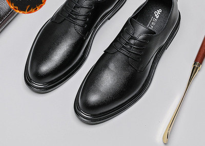 Vīriešu formālas ādas apavi ar šņorēm jauns modelis