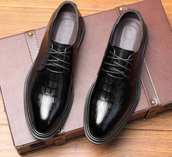 Мъжки официални кожени обувки 