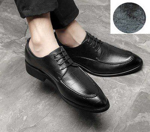 Νέα ανδρικά παπούτσια με κορδόνια σε μαύρο χρώμα Modem