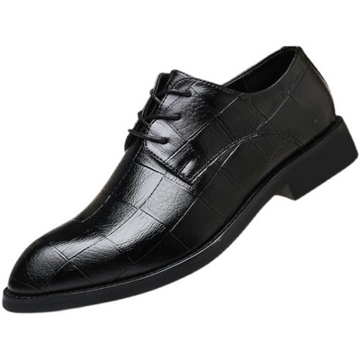 Vīriešu formālie apavi ar šņorēm divi modeļi no eko ādas