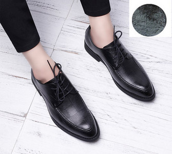 Formāli vīriešu šņorkurpes ar eko ādas apdruku