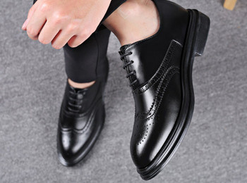 Мъжки официални обувки- от еко кожа