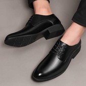 Čisti model muških cipela na vezanje na špic