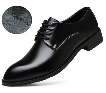 Ziemas svinīgi apavi no eko ādas ar šņorēm