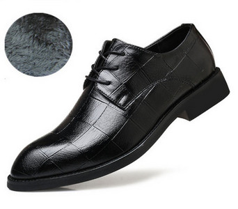 Ziemas svinīgi apavi no eko ādas ar šņorēm