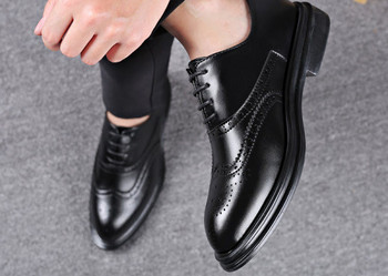Мъжки елегантни обувки -от еко кожа