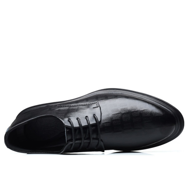 Vīriešu melnas šņorējamas kurpes