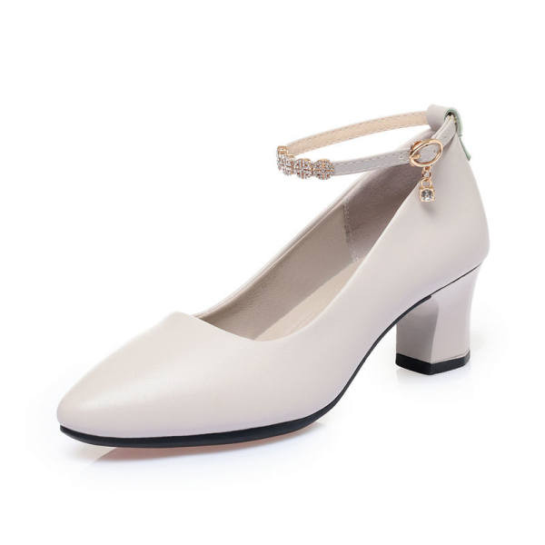 Ženske cipele na kopčanje u dvije boje