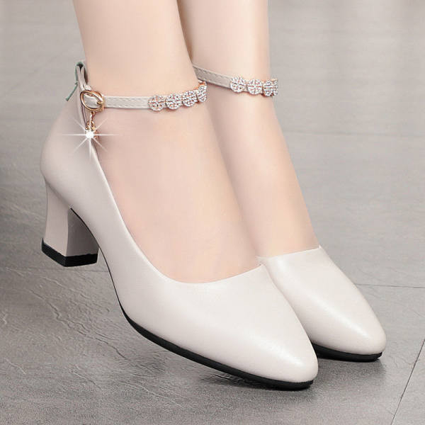 Ženske cipele na kopčanje u dvije boje