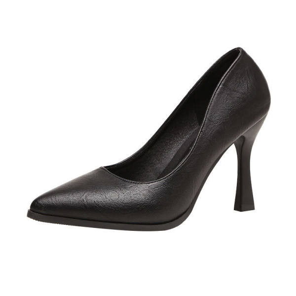 Apavi no eko ādas tīra modeļa ar augstu papēdi