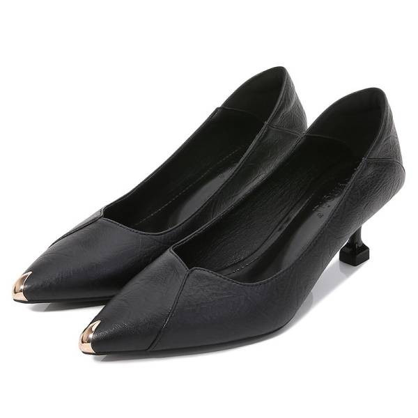 Jauns sieviešu ādas apavu modelis ar 5cm papēdi