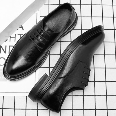 Vīriešu melnas kurpes - tīrs modelis