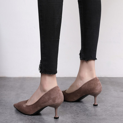 Ženske cipele na špic sa visokom petom 6cm