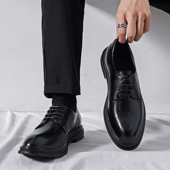 Мъжки официални обувки -от еко кожа 