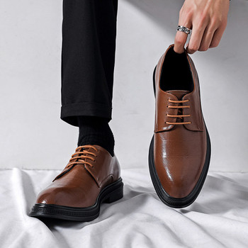 Мъжки официални обувки -от еко кожа 