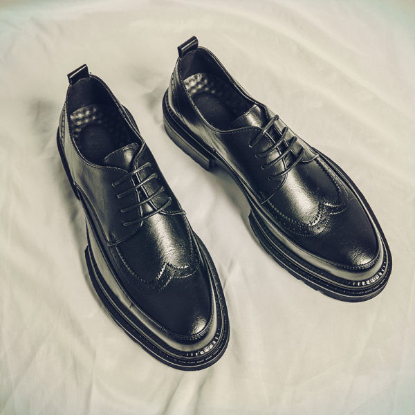 Moodsad nööriga nahast meeste pidulikud kingad