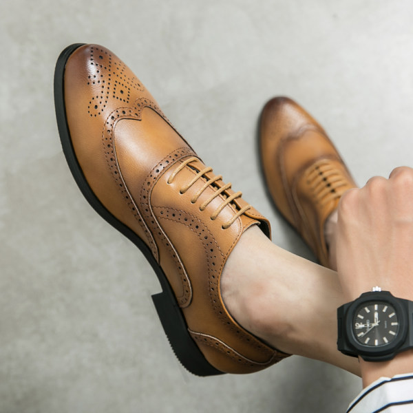 Muške kožne cipele na šiljak