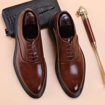 Мъжки официални - кожени обувки 