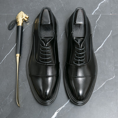 Kožne muške cipele s vezicama