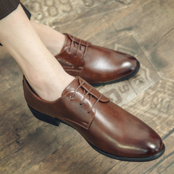 Vīriešu apavi - ar šņorēm divās krāsās