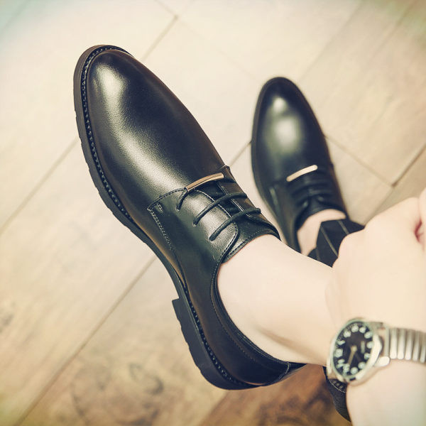 Vīriešu eko ādas apavi ar šņorēm - oficiālais modelis