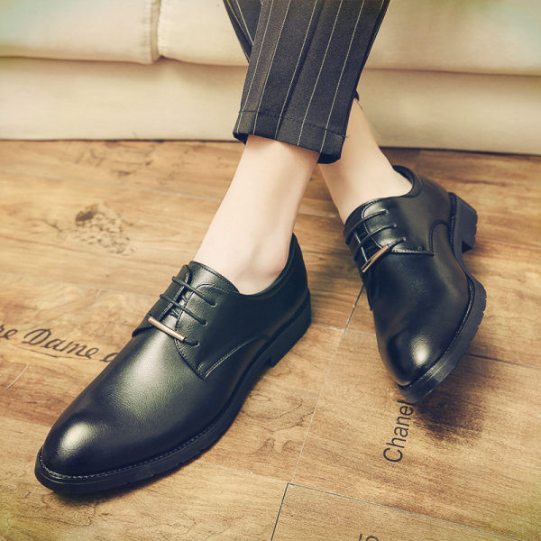 Vīriešu eko ādas apavi ar šņorēm - oficiālais modelis